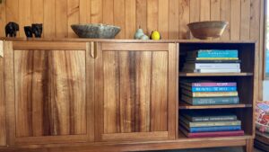 Hannah Book Cabinet In Situ Front Blackwod