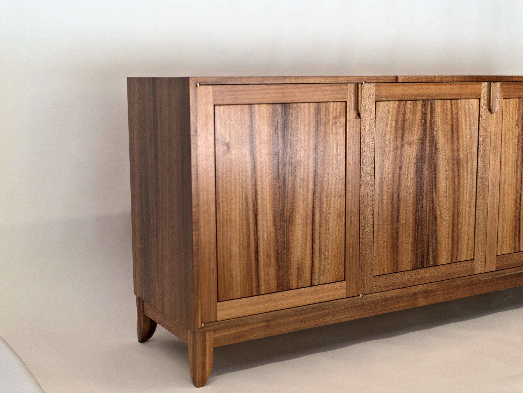 Hannah Record Player Storage Side View Blackwood