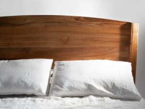 Vanessa King Size Bed Pillows Headboard Blackwood