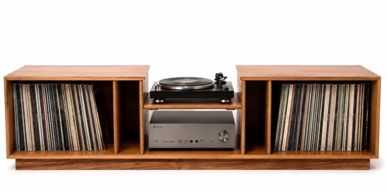 Munro Bespoke Record Player Cabinet With Records Profile