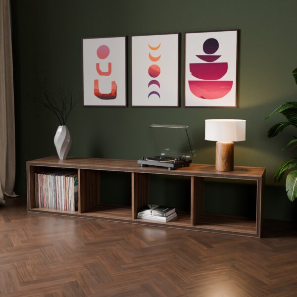 Mullion Hifi Record Storage In Sustainable Home