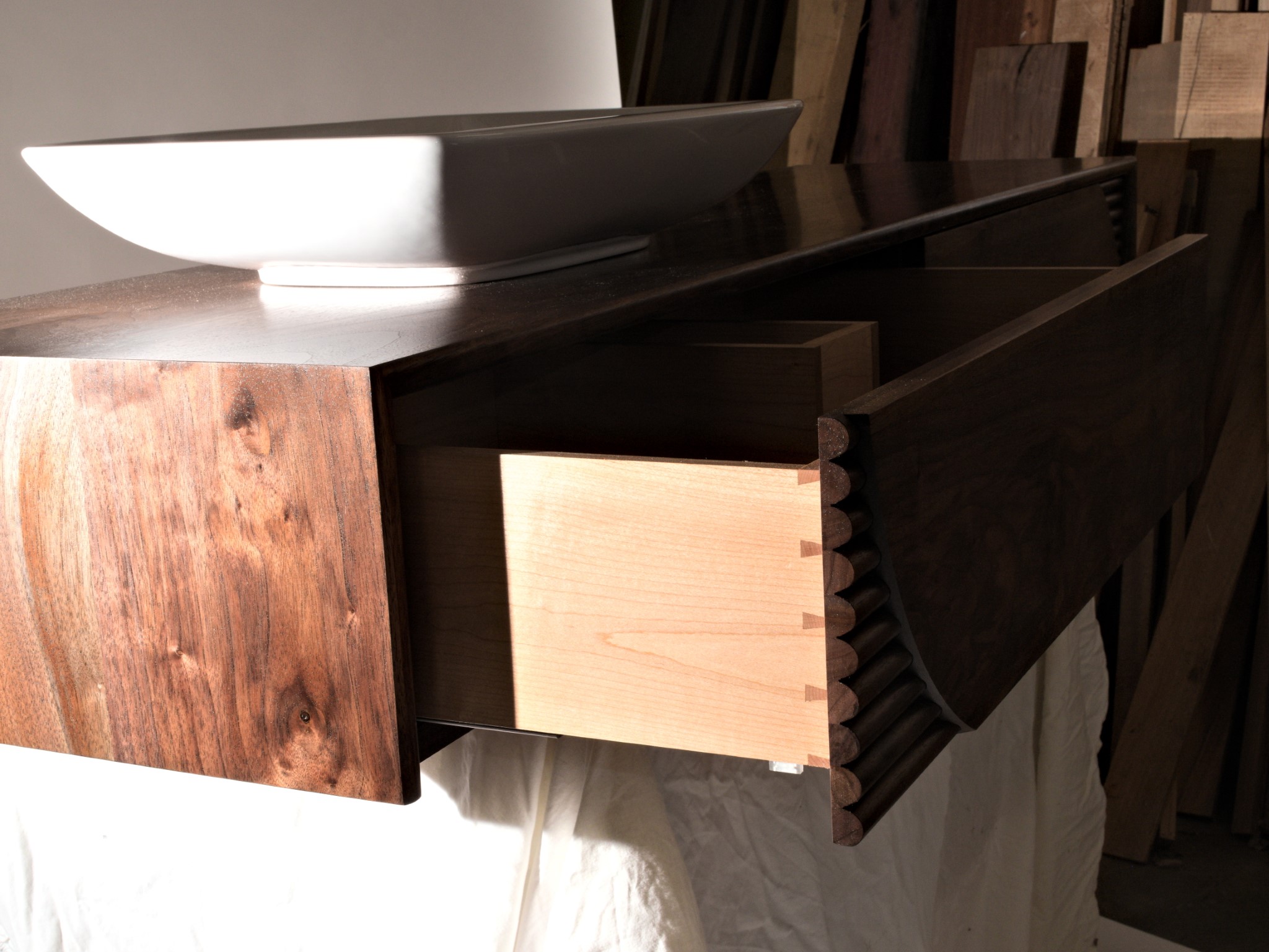 Lumen Vanity Dovetail Joinery