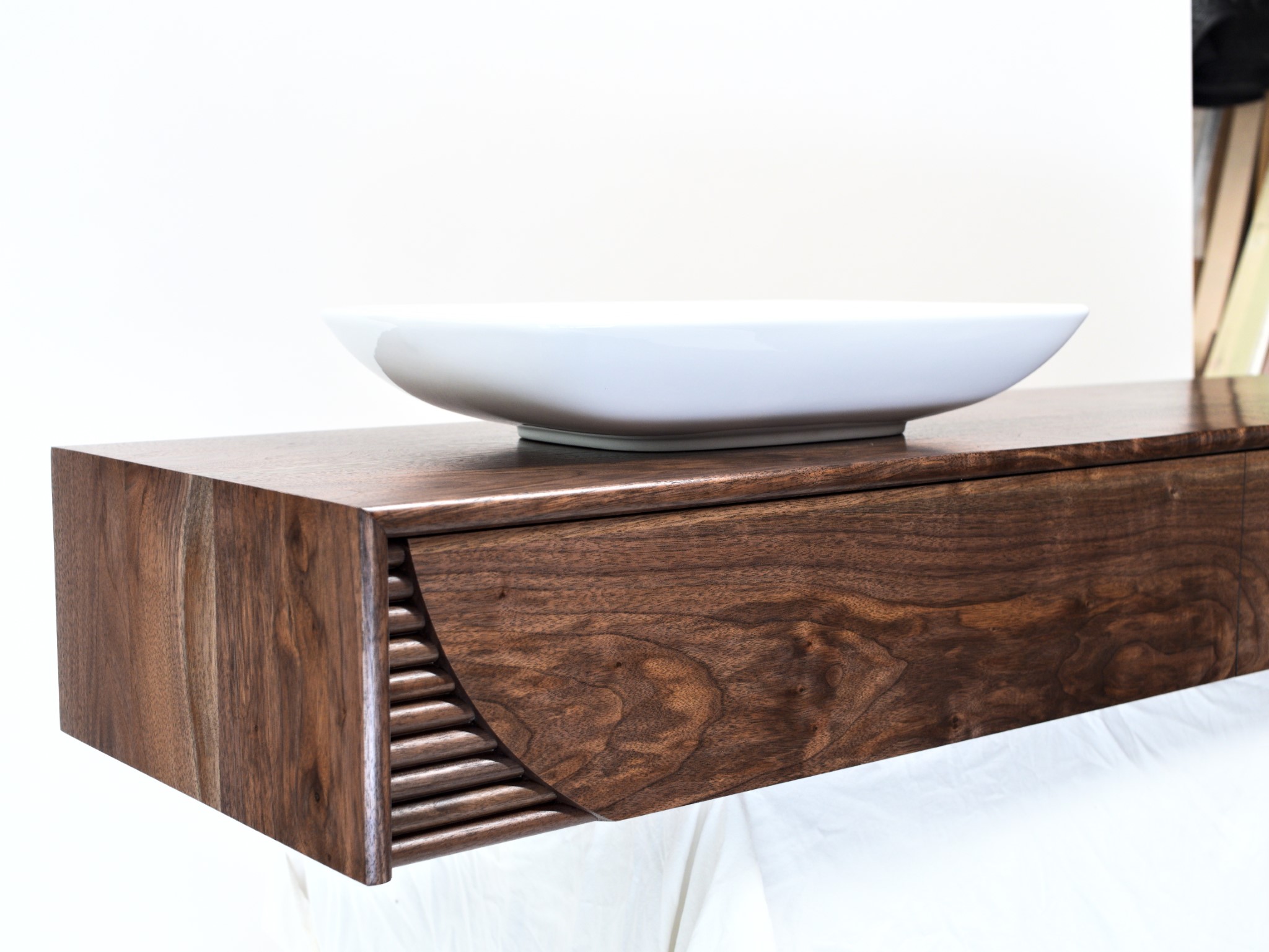 Lumen Vanity Wall Mounted Walnut