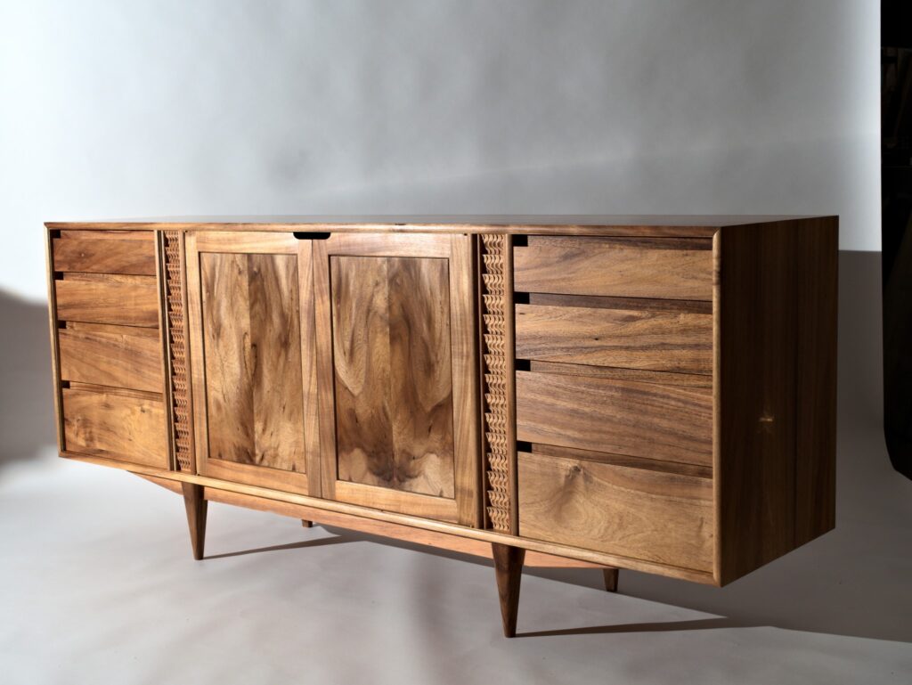 Marama Blackwood Sideboard Drawer Bank And Carved Column