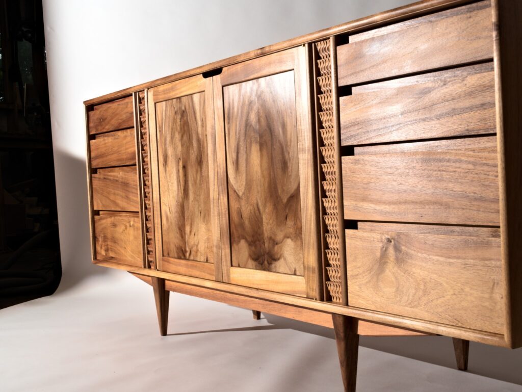 Marama Blackwood Sideboard Top And Drawer Detail